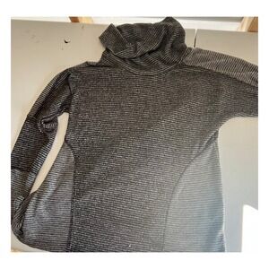 Sunday Women's Knit Tunic Top Cowl Neck Long Sleeve Gray Size L